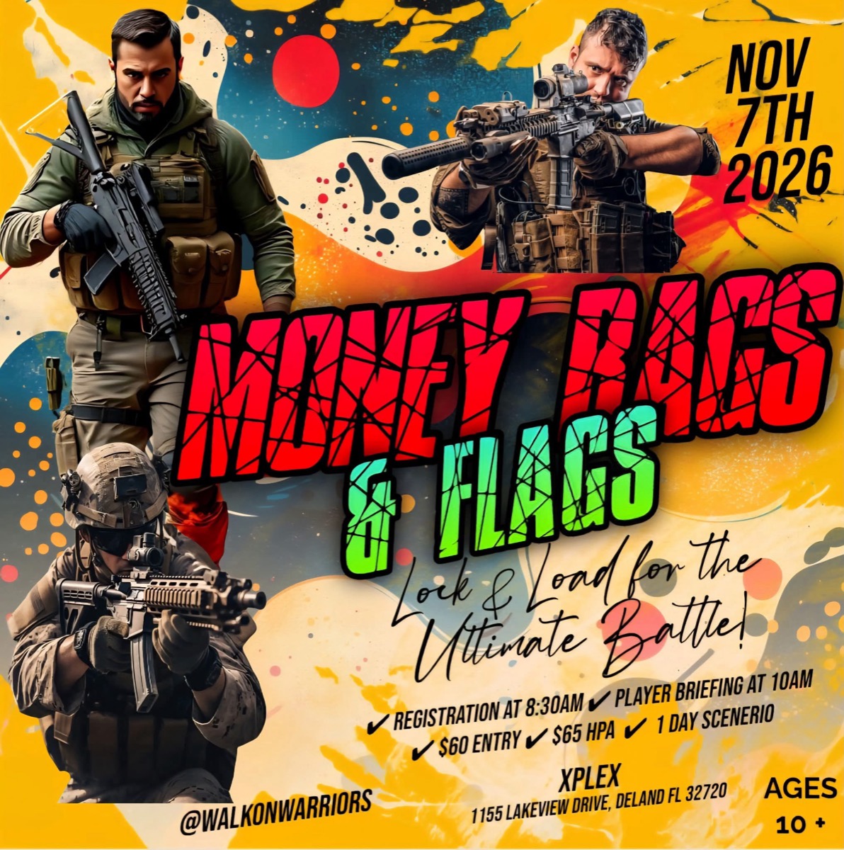 Money Bags & Flags event at XPlex
